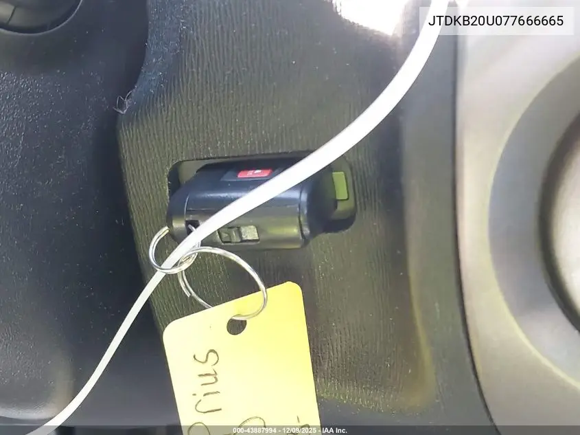 JTDKB20U077666665 2007 Toyota Prius