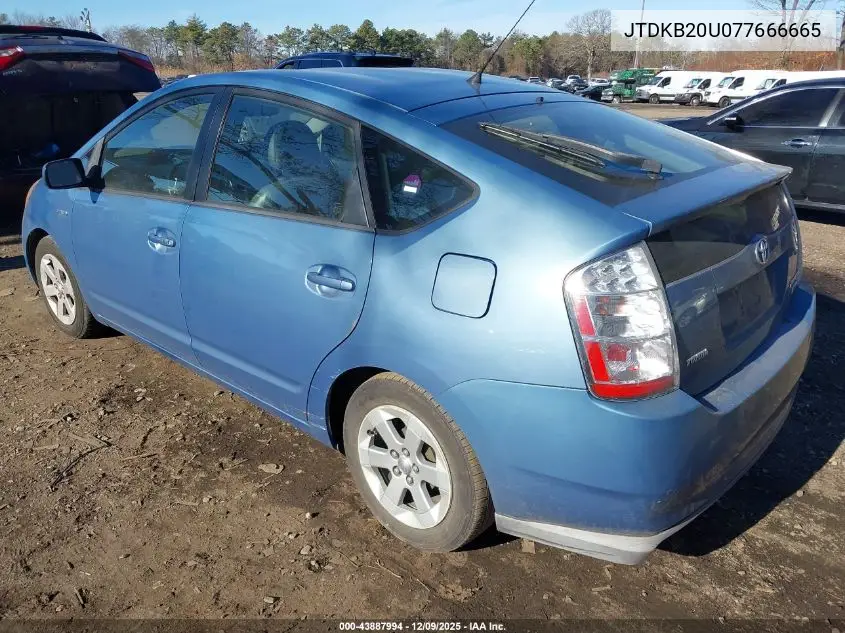 JTDKB20U077666665 2007 Toyota Prius