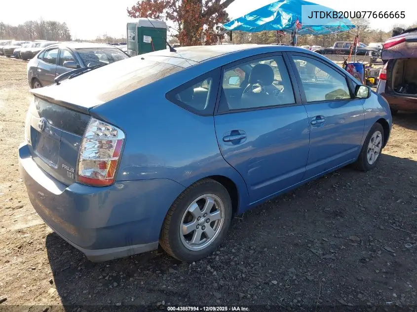 JTDKB20U077666665 2007 Toyota Prius