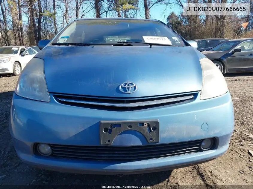 JTDKB20U077666665 2007 Toyota Prius