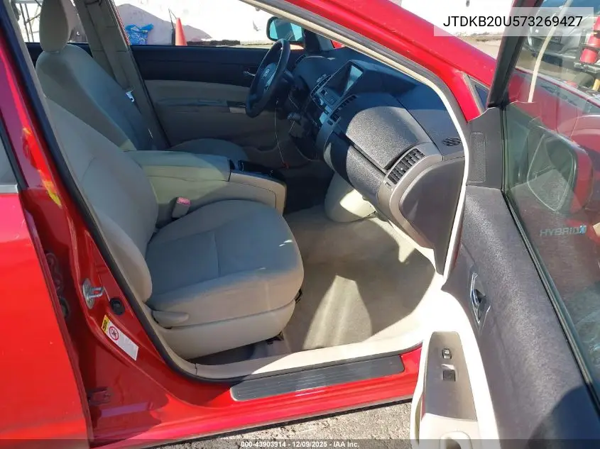JTDKB20U573269427 2007 Toyota Prius
