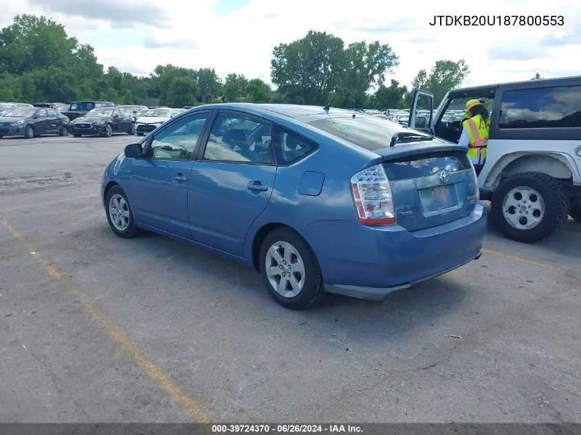 JTDKB20U187800553 2008 Toyota Prius