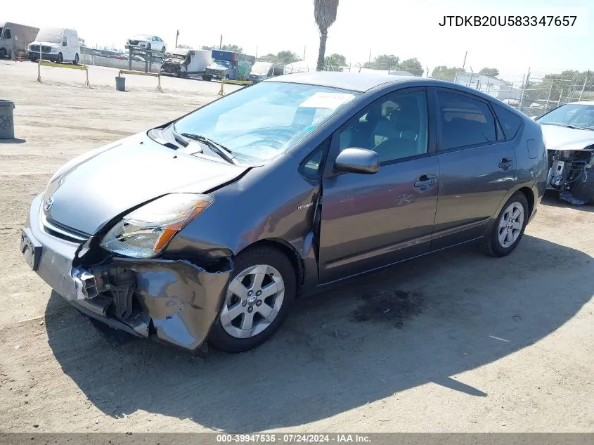 JTDKB20U583347657 2008 Toyota Prius Standard/Touring