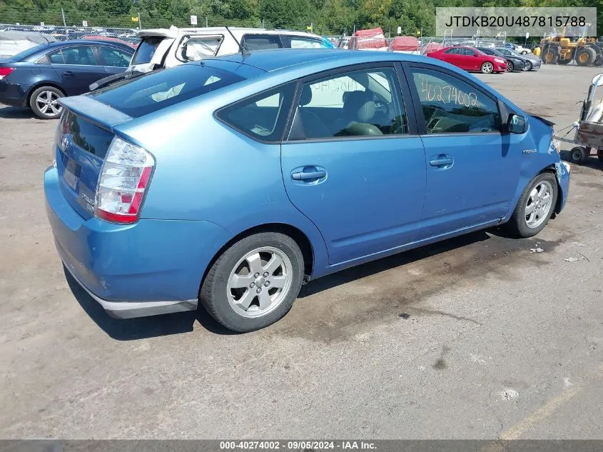 JTDKB20U487815788 2008 Toyota Prius