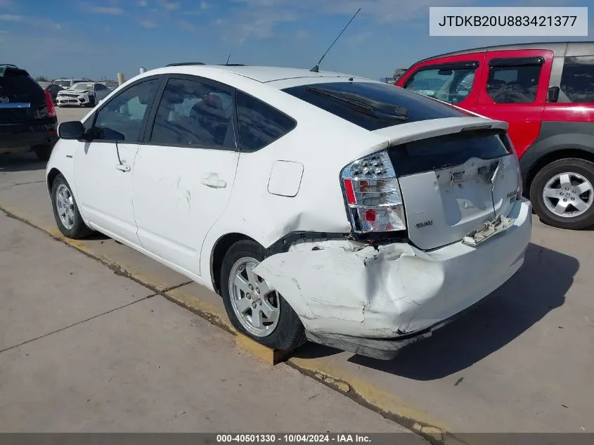 JTDKB20U883421377 2008 Toyota Prius