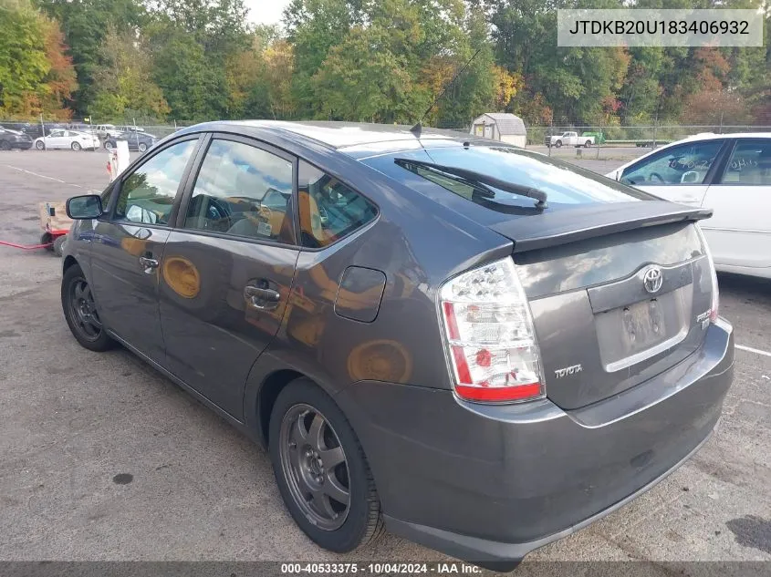 JTDKB20U183406932 2008 Toyota Prius Touring