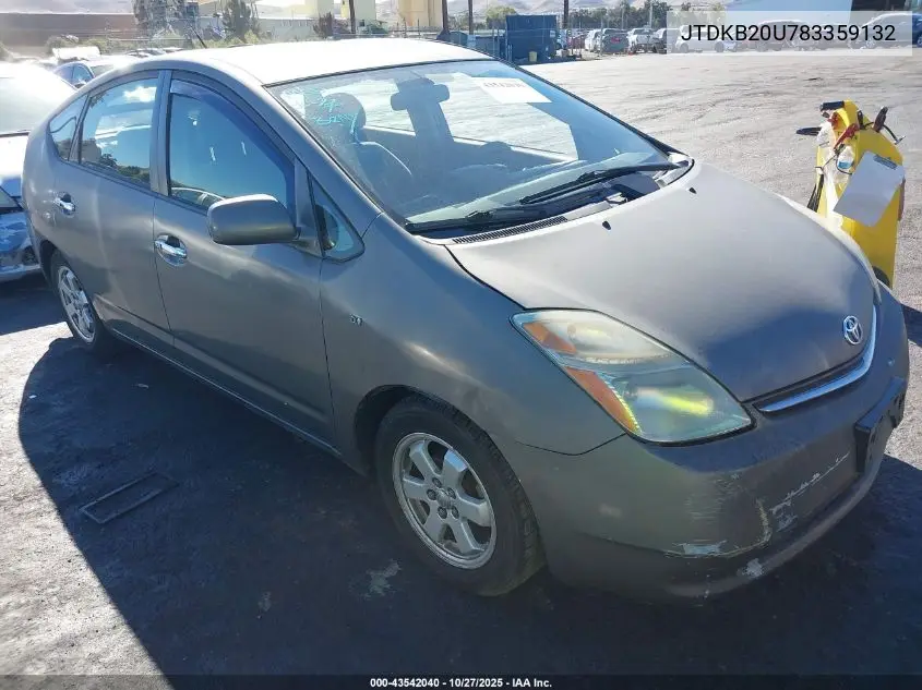 JTDKB20U783359132 2008 Toyota Prius