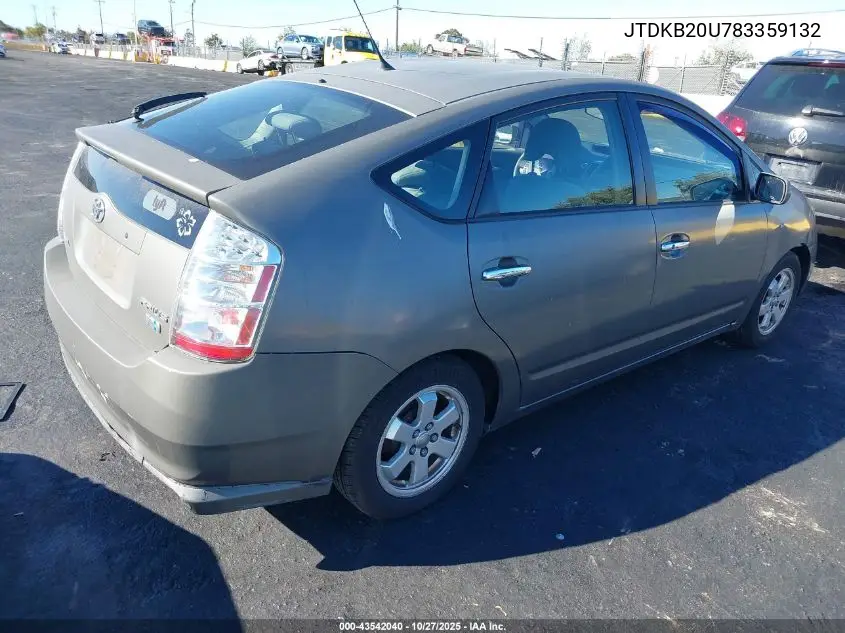 JTDKB20U783359132 2008 Toyota Prius