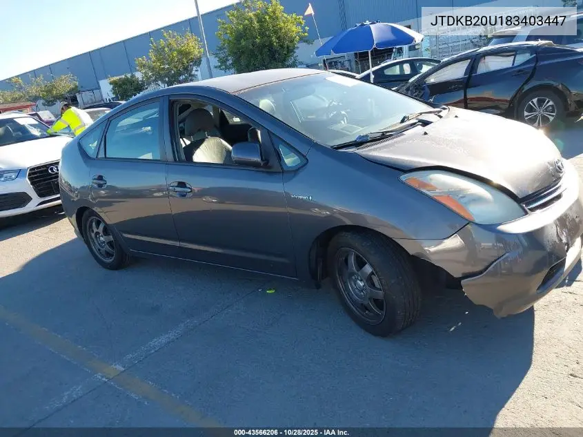 JTDKB20U183403447 2008 Toyota Prius Touring