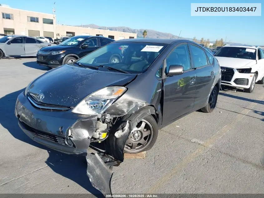 JTDKB20U183403447 2008 Toyota Prius Touring