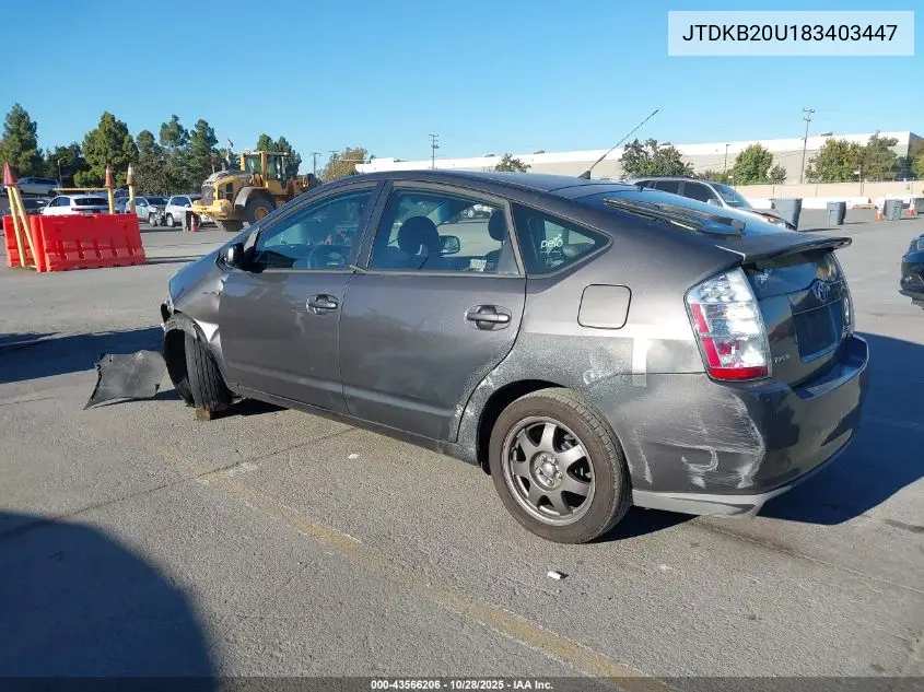 JTDKB20U183403447 2008 Toyota Prius Touring