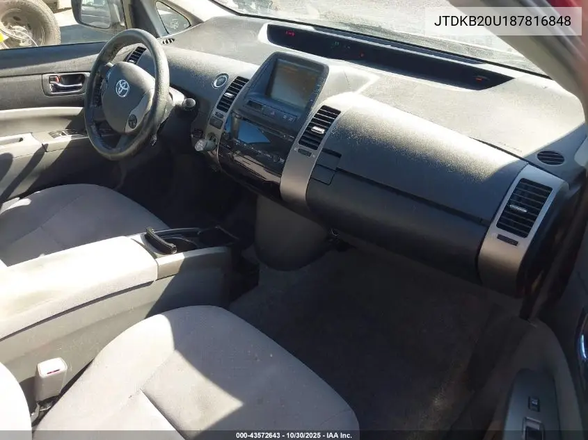 JTDKB20U187816848 2008 Toyota Prius
