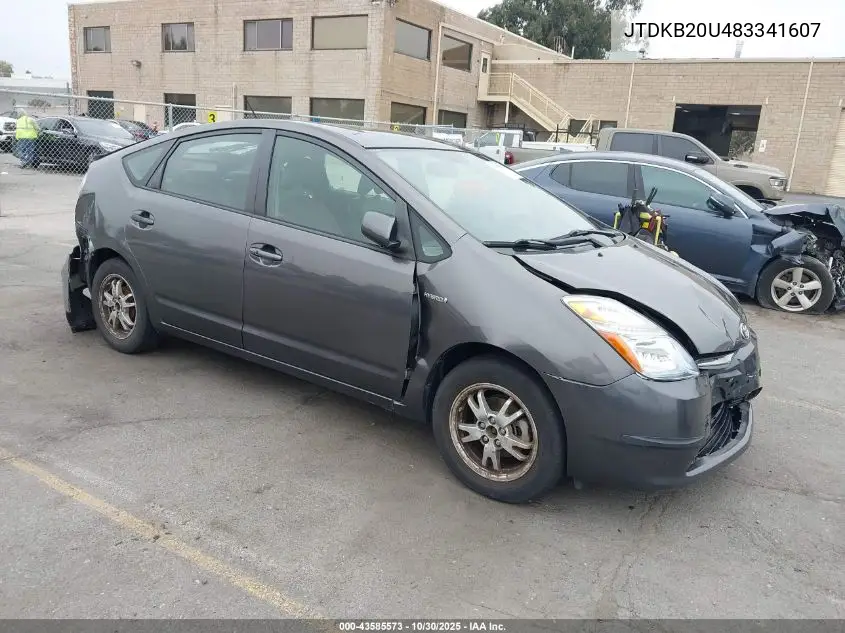 JTDKB20U483341607 2008 Toyota Prius