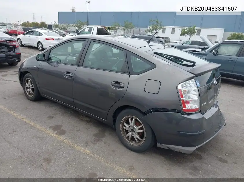 JTDKB20U483341607 2008 Toyota Prius