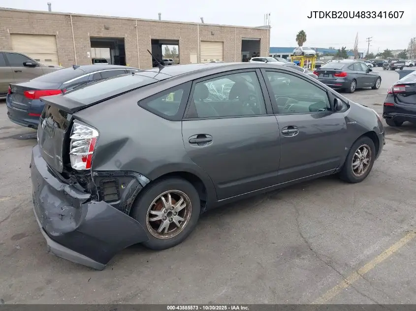 JTDKB20U483341607 2008 Toyota Prius