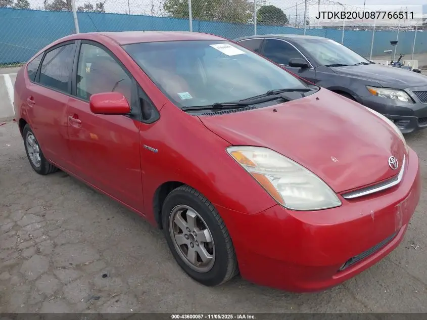 JTDKB20U087766511 2008 Toyota Prius