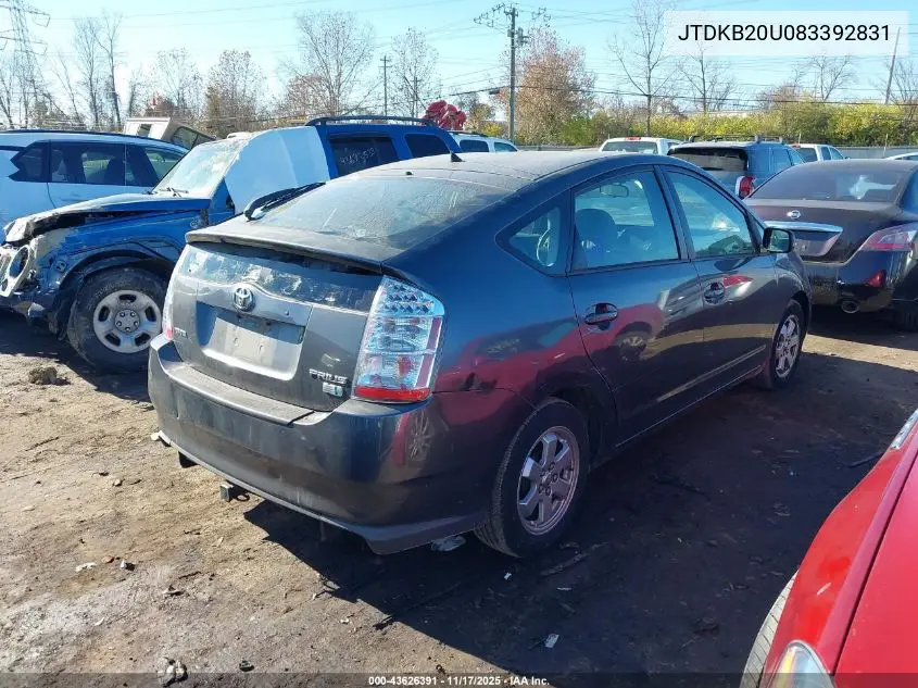 JTDKB20U083392831 2008 Toyota Prius