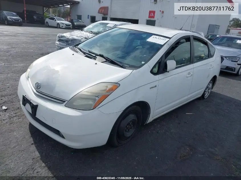 JTDKB20U387711762 2008 Toyota Prius Touring