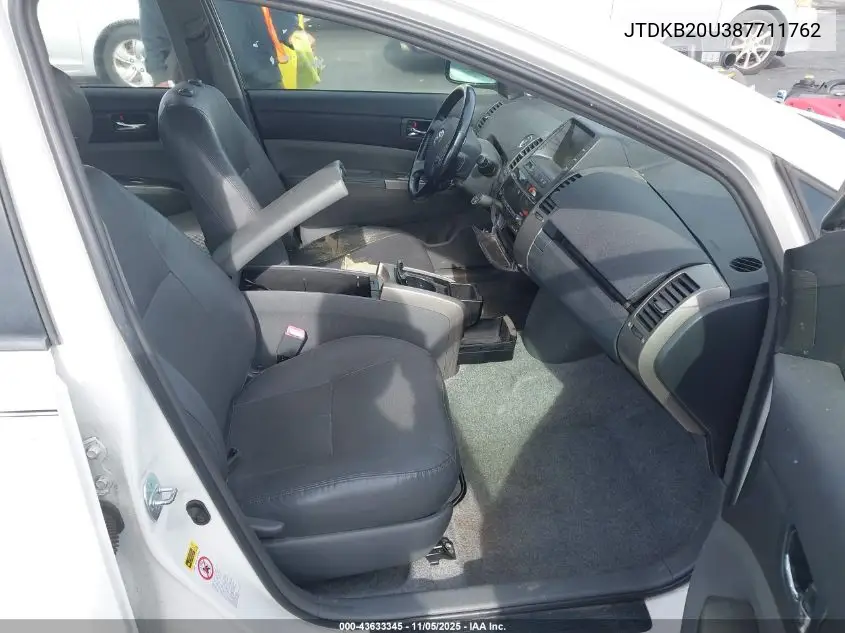 JTDKB20U387711762 2008 Toyota Prius Touring