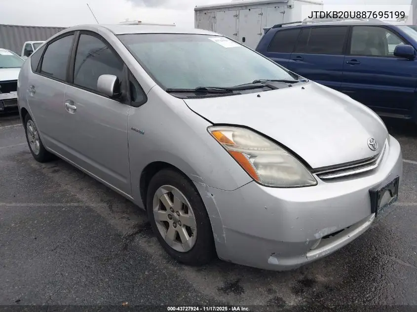 JTDKB20U887695199 2008 Toyota Prius