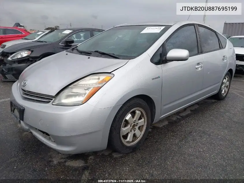 JTDKB20U887695199 2008 Toyota Prius