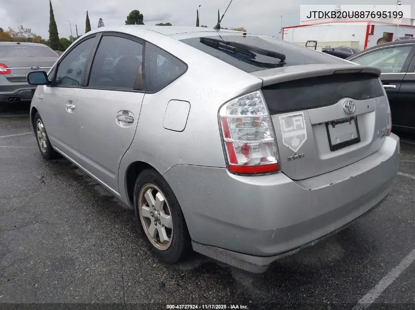 JTDKB20U887695199 2008 Toyota Prius