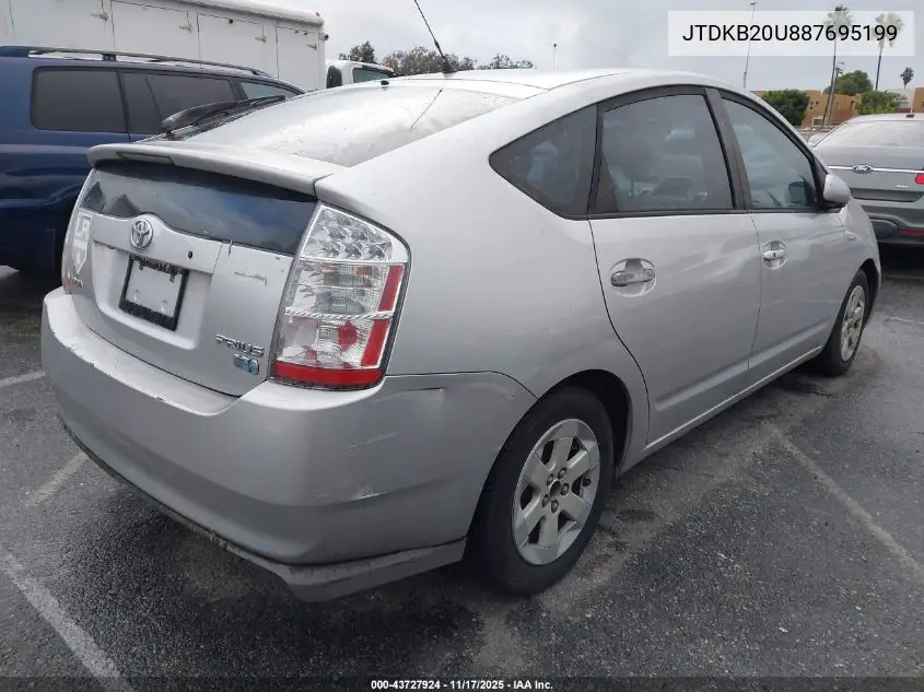 JTDKB20U887695199 2008 Toyota Prius