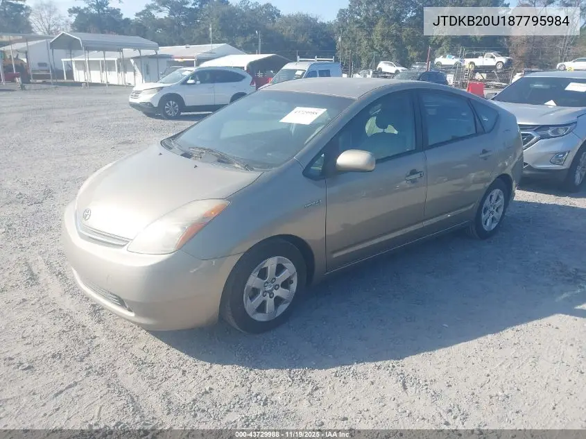 JTDKB20U187795984 2008 Toyota Prius