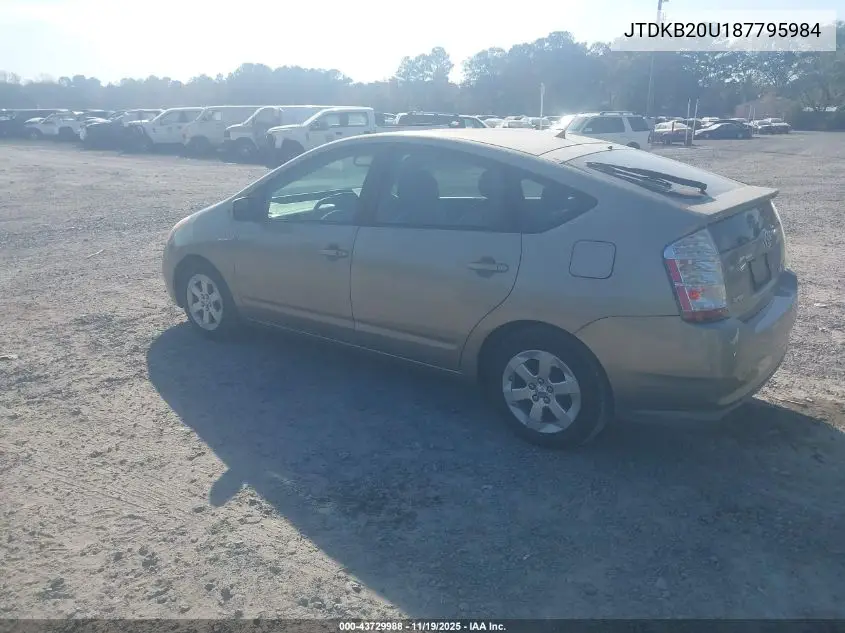 JTDKB20U187795984 2008 Toyota Prius