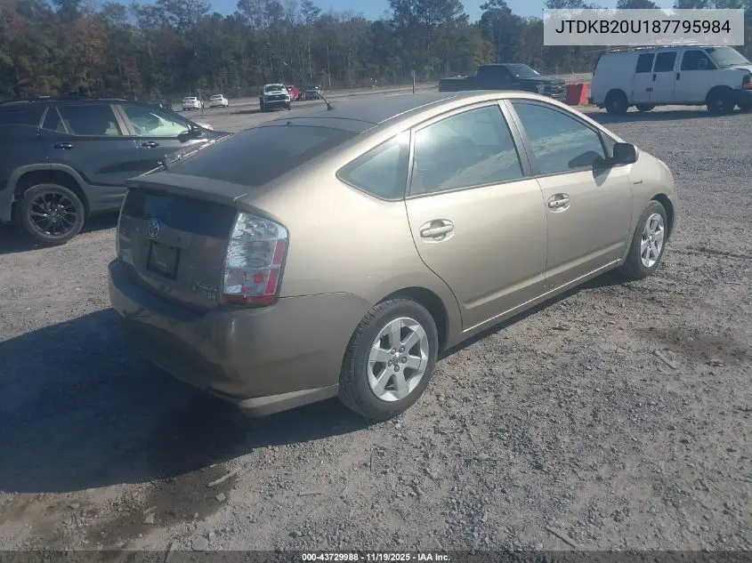 JTDKB20U187795984 2008 Toyota Prius