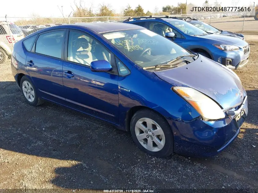 JTDKB20U487775616 2008 Toyota Prius