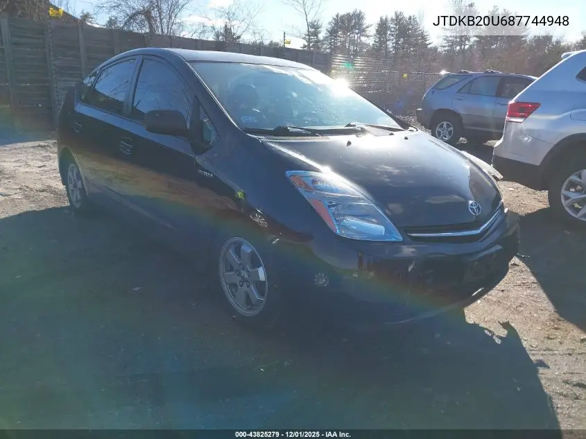JTDKB20U687744948 2008 Toyota Prius