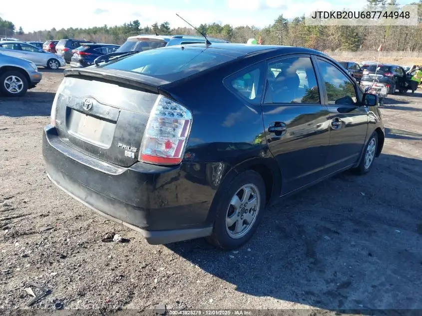 JTDKB20U687744948 2008 Toyota Prius