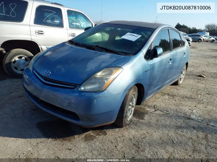 JTDKB20U087810006 2008 Toyota Prius