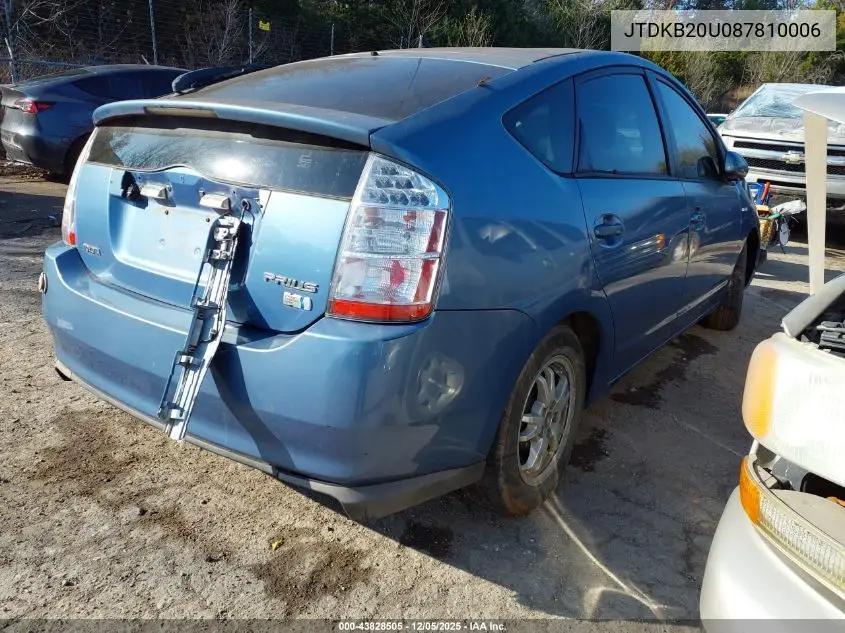 JTDKB20U087810006 2008 Toyota Prius