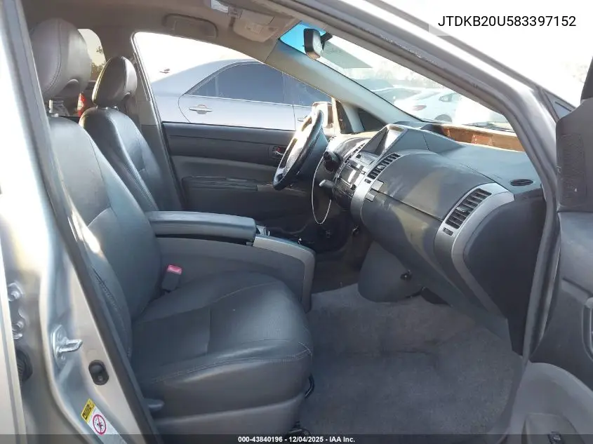 JTDKB20U583397152 2008 Toyota Prius Base (Cvt-E)