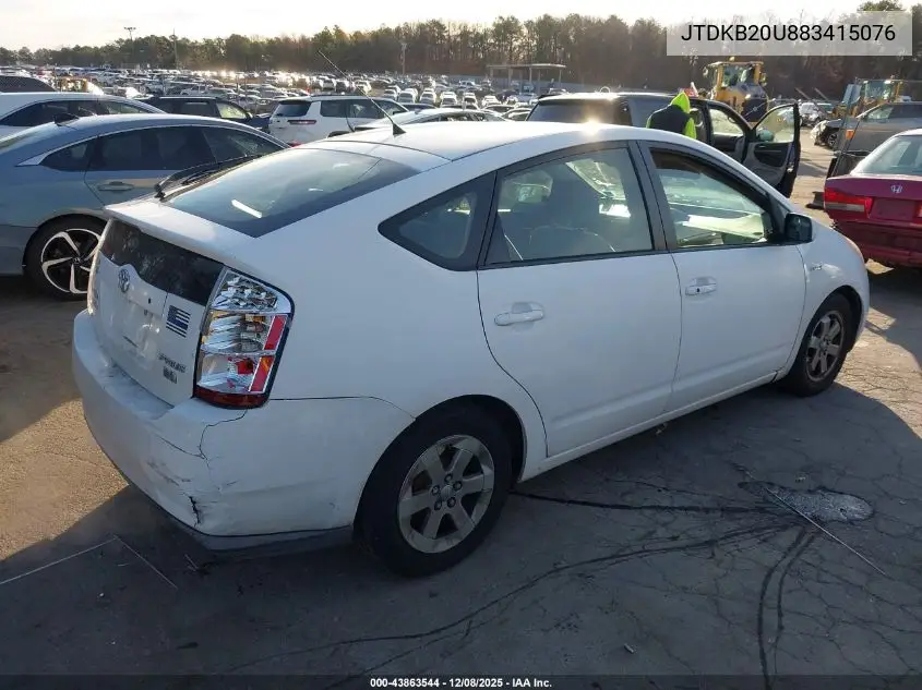 JTDKB20U883415076 2008 Toyota Prius