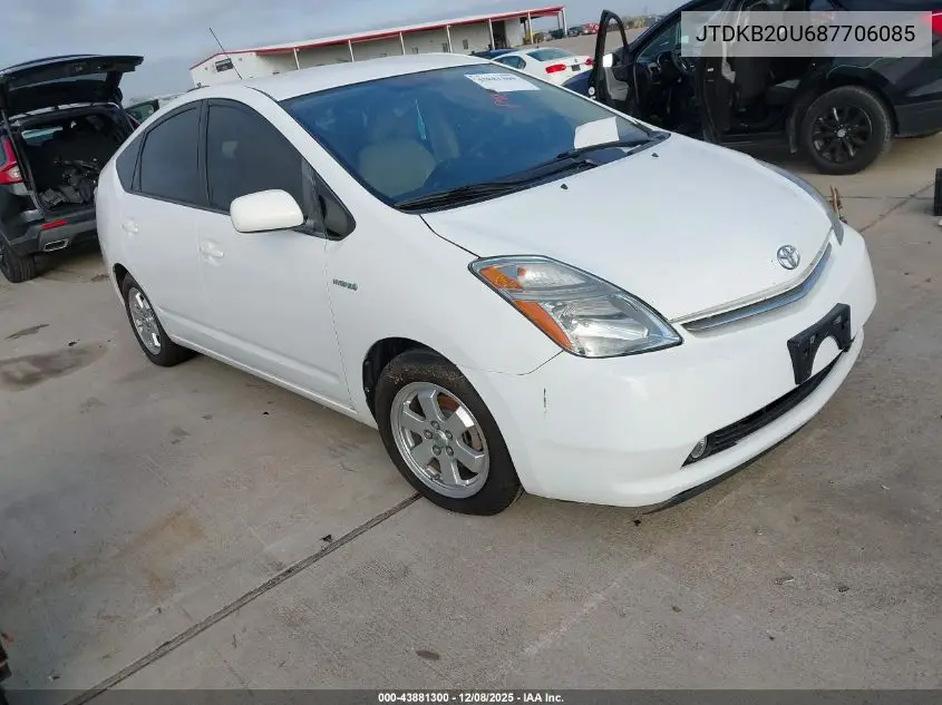 JTDKB20U687706085 2008 Toyota Prius Standard