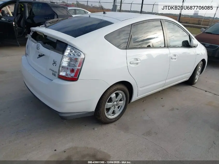 JTDKB20U687706085 2008 Toyota Prius Standard