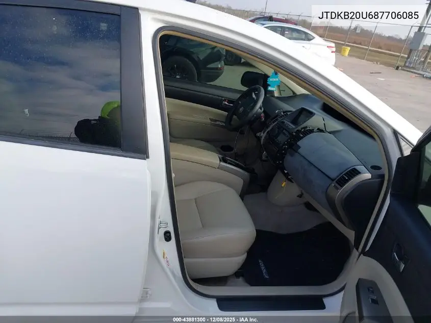 JTDKB20U687706085 2008 Toyota Prius Standard
