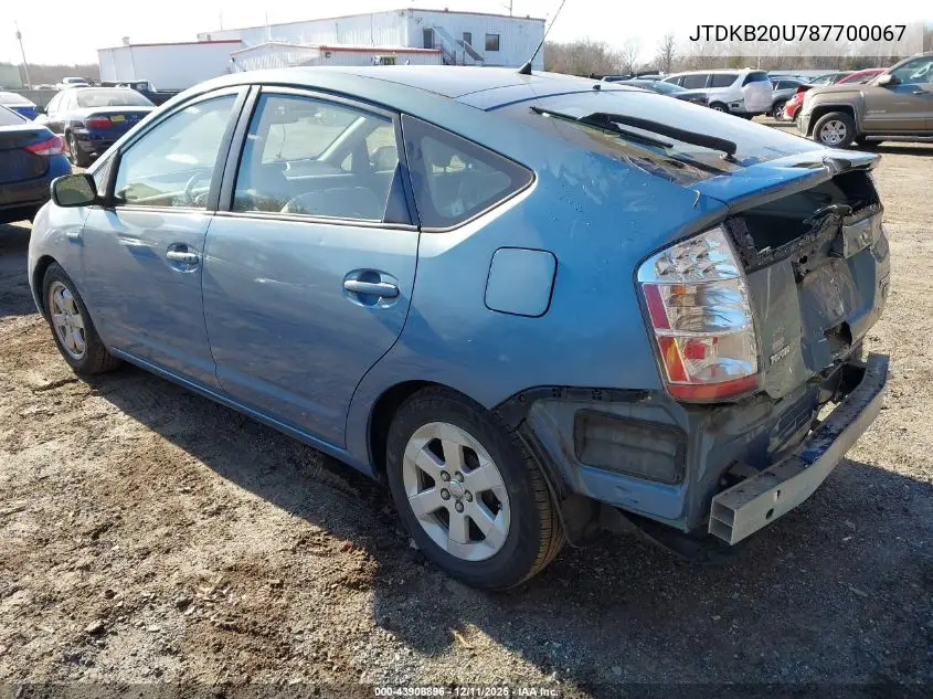 JTDKB20U787700067 2008 Toyota Prius