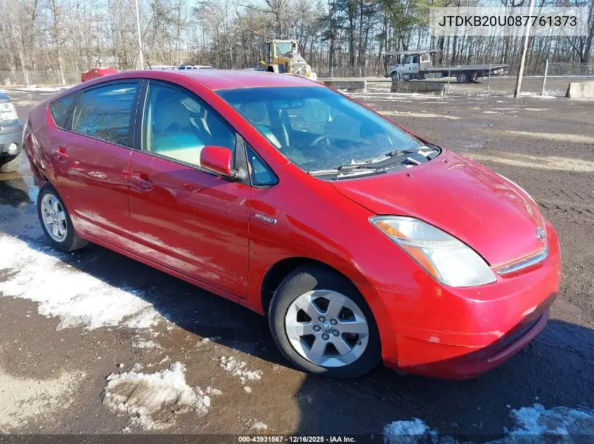 JTDKB20U087761373 2008 Toyota Prius