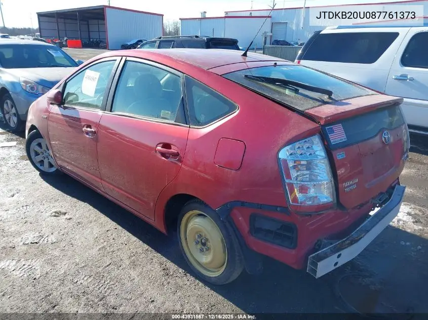 JTDKB20U087761373 2008 Toyota Prius