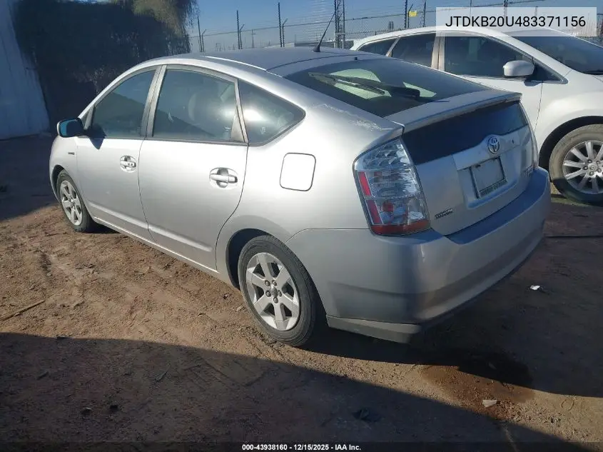JTDKB20U483371156 2008 Toyota Prius