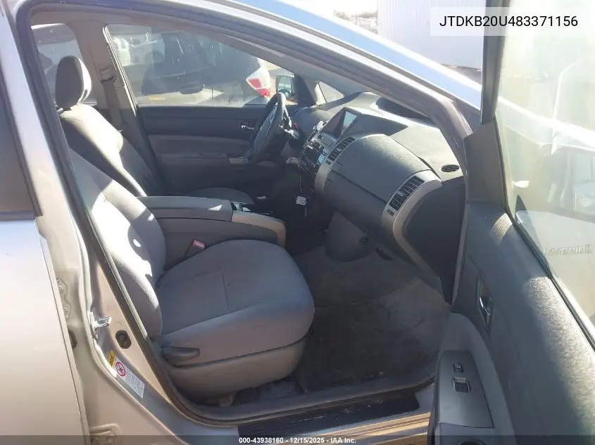 JTDKB20U483371156 2008 Toyota Prius