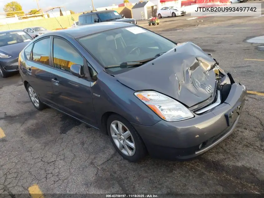JTDKB20U993497742 2009 Toyota Prius Touring