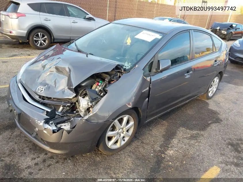 JTDKB20U993497742 2009 Toyota Prius Touring