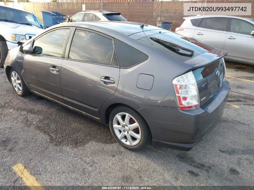 JTDKB20U993497742 2009 Toyota Prius Touring
