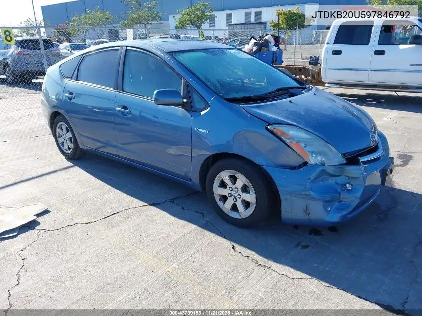 JTDKB20U597846792 2009 Toyota Prius