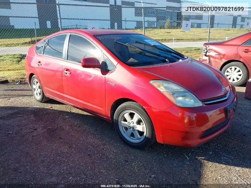 JTDKB20U097821699 2009 Toyota Prius
